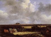 Jacob van Ruisdael View of Haarlem with Bleaching Grounds oil painting artist